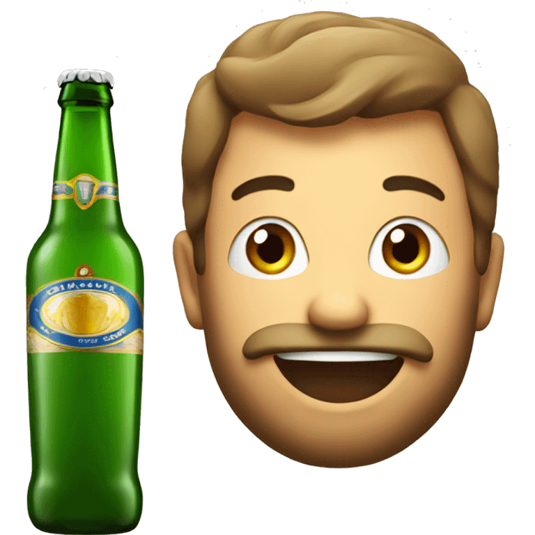 Italian beer bottle emoji