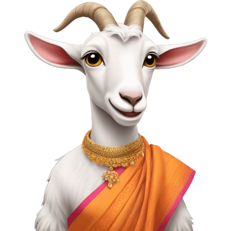 Goat Wearing saree emoji