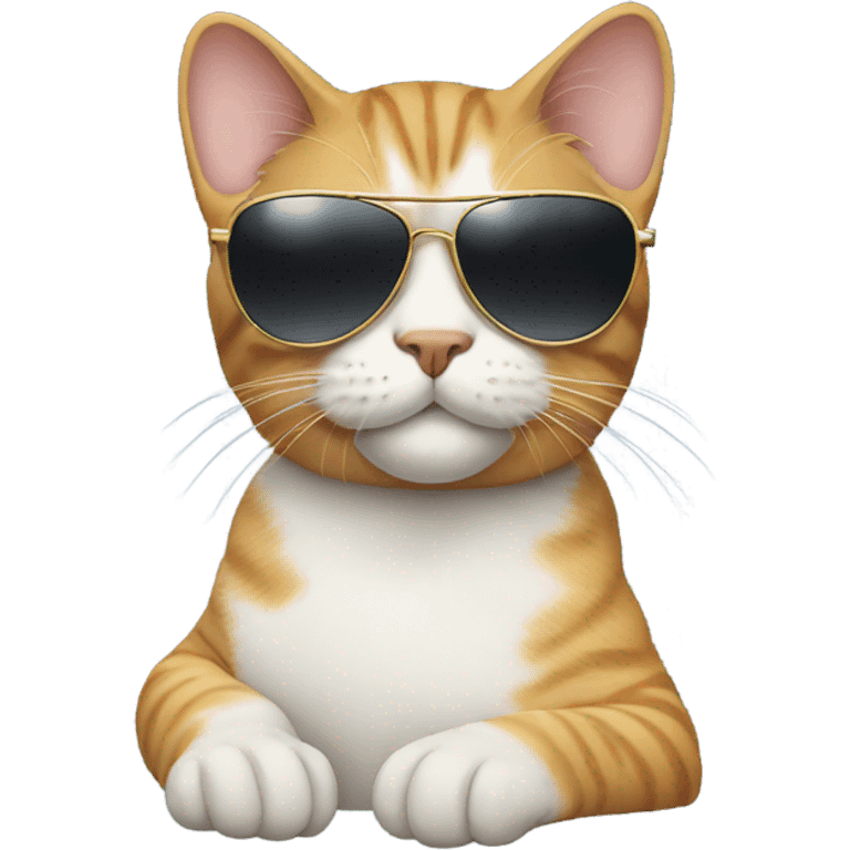 Cat with sunglasses emoji