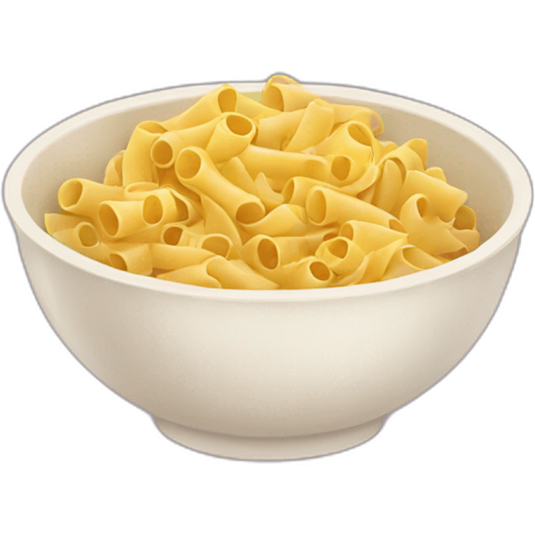 Kawaii bowl of pasta emoji