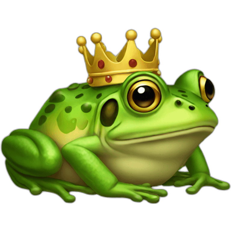 King frog emoji