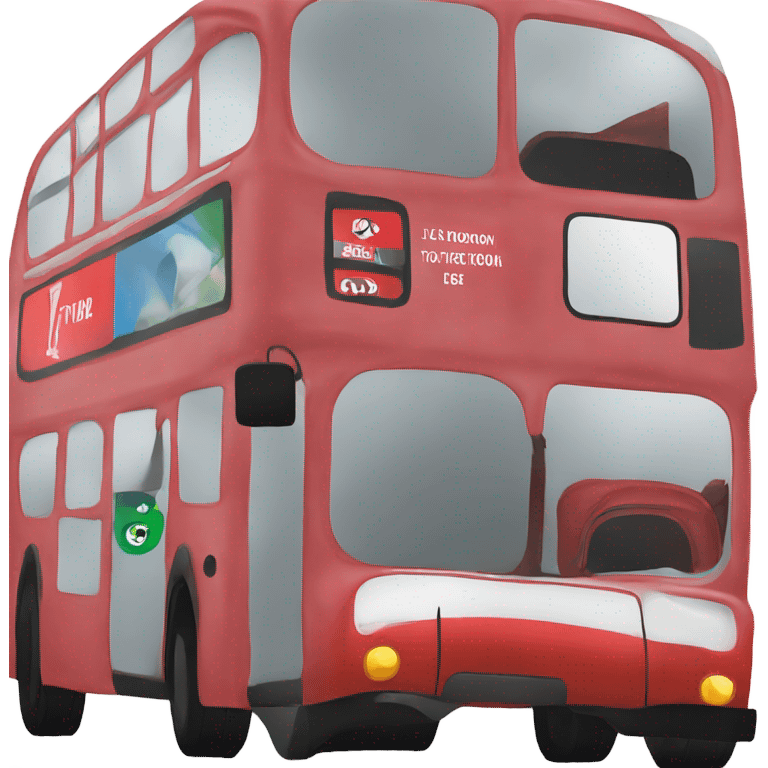 london bus, side view, going from right to left emoji