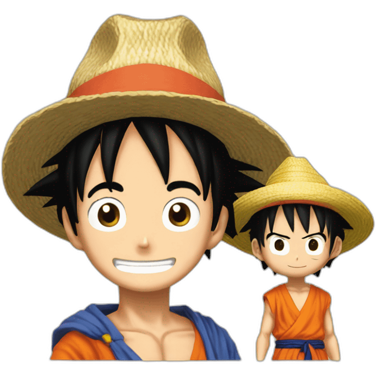 Luffy et goku  emoji