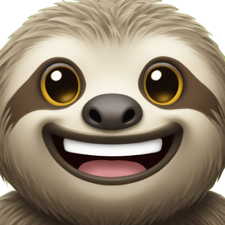 smiled sloth emoji