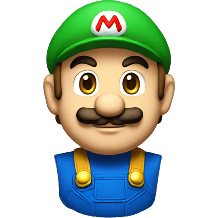 Mario with a  emoji