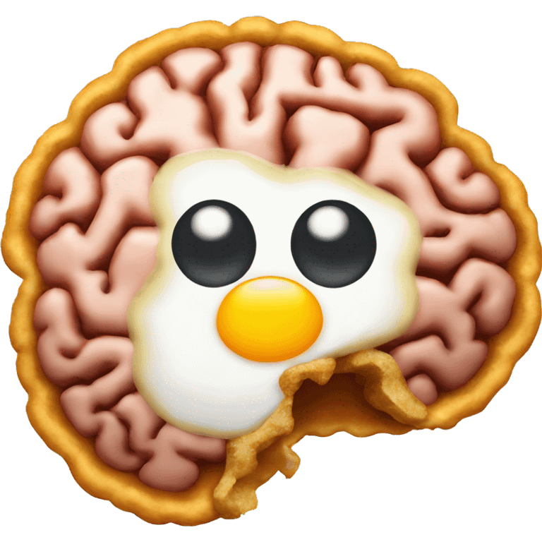 brain fried egg emoji