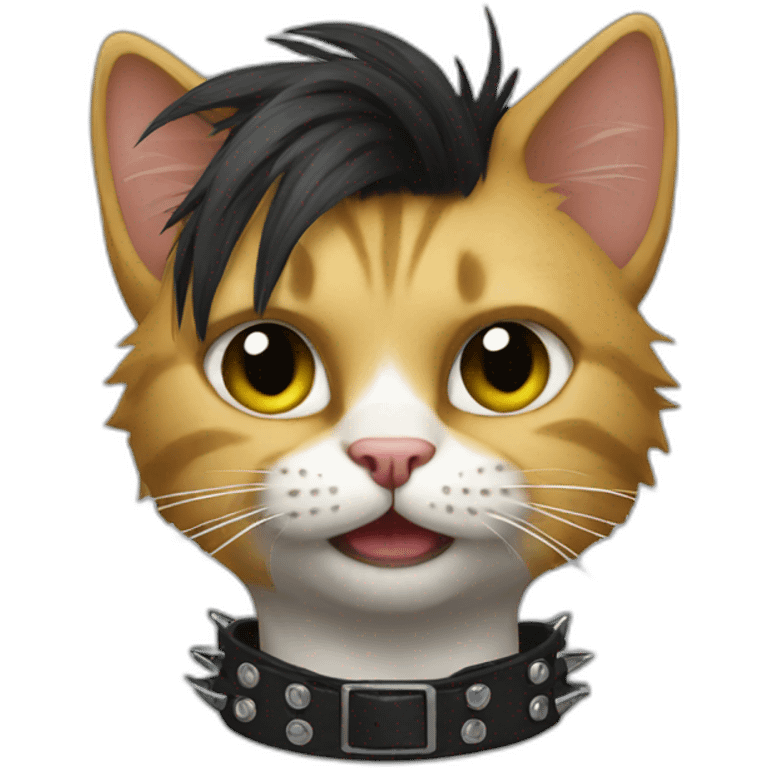 Punk cat emoji