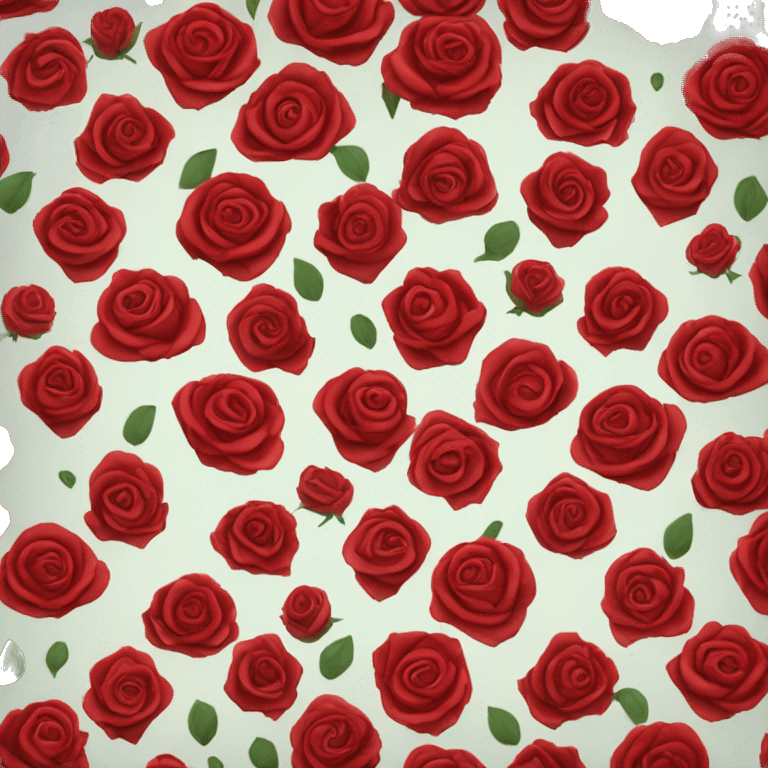 Ramo de rosas rojas emoji