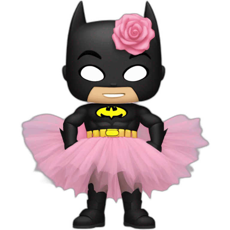 Batman en tutu rose emoji