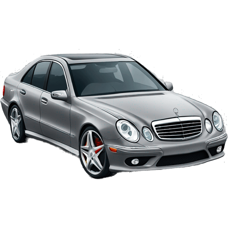 mercedes amg e55 in grey emoji