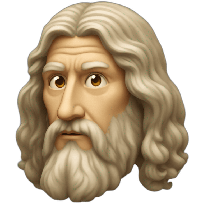 leonardo da vinci forward head emoji