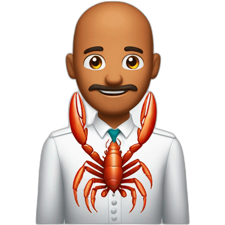 Homme homard qui mange des céréales emoji