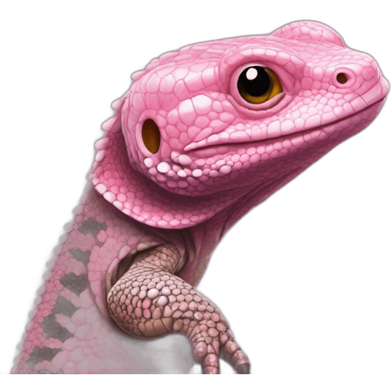 tegu lizard pink emoji