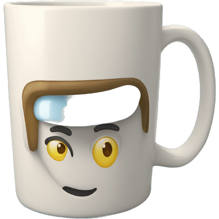 coffee mug with "best voices here" written on it emoji