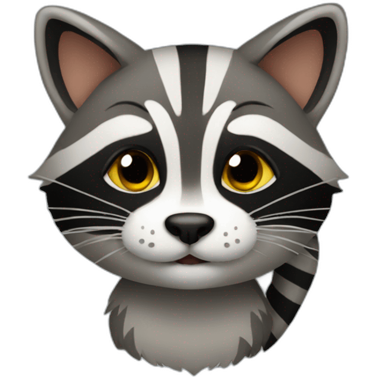 cat raccoon emoji