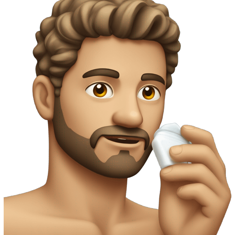 Man having skincare emoji