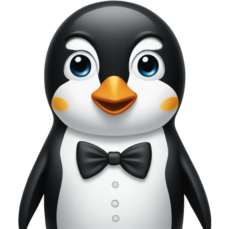 Penguin in a tuxedo emoji