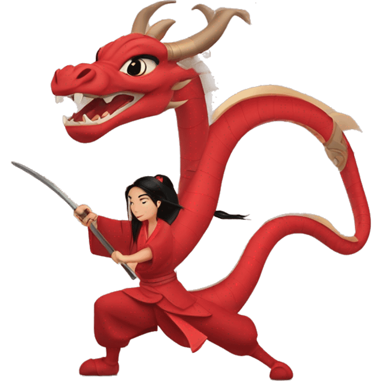 Mulan and mushu emoji