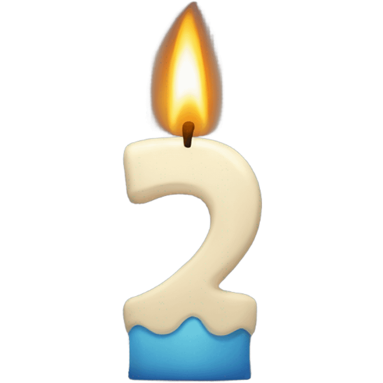 Six number candle emoji