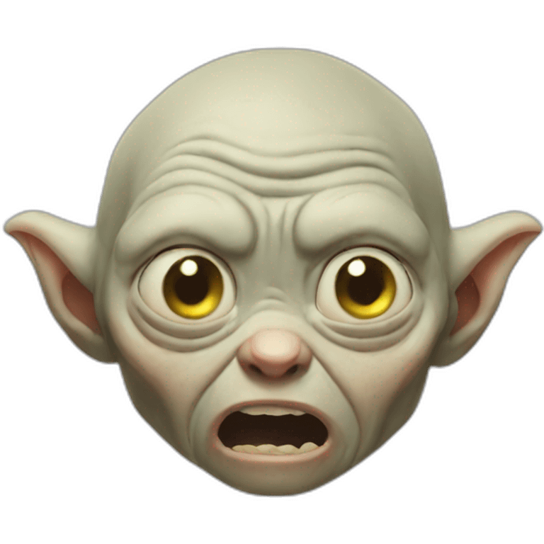 Gollum-crying emoji