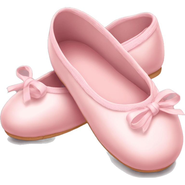 soft pink ballerina shoes emoji