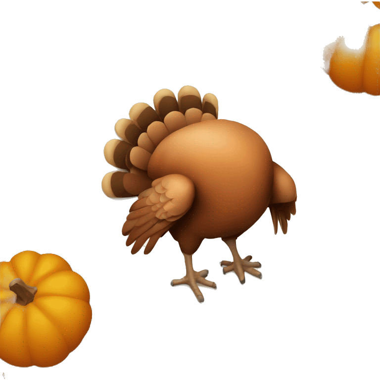 Turkey on thanksgiving  emoji