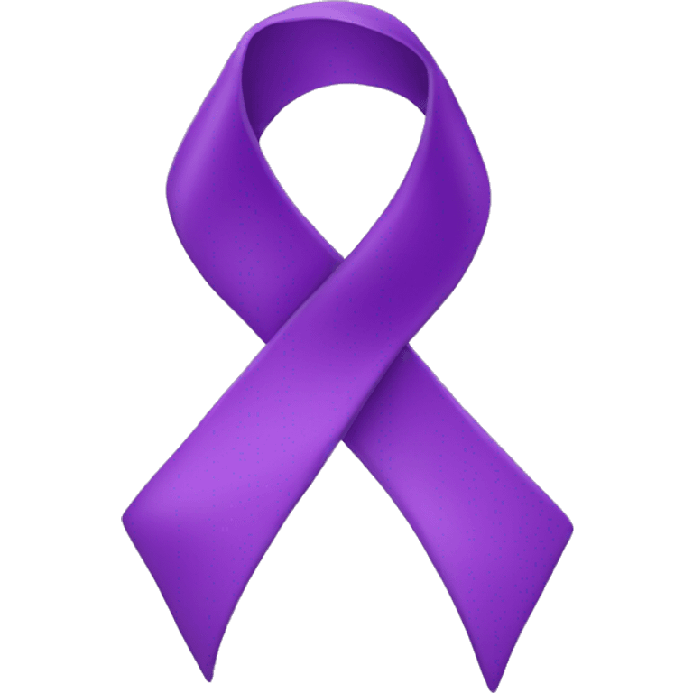 purple ribbon emoji