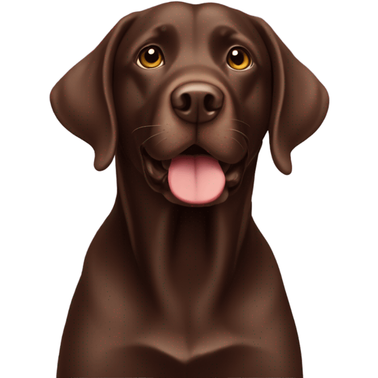 Chocolate lab emoji