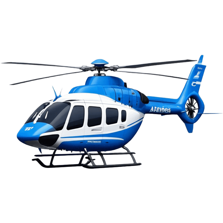 Eurocopter EC135 - Airbus Helicopters (Model Year: 2020) (Iconic colour: Blue and white) emoji