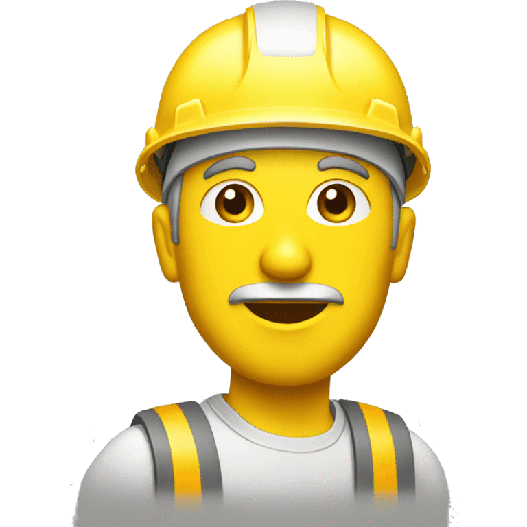 building architect in yellow helmet emoji