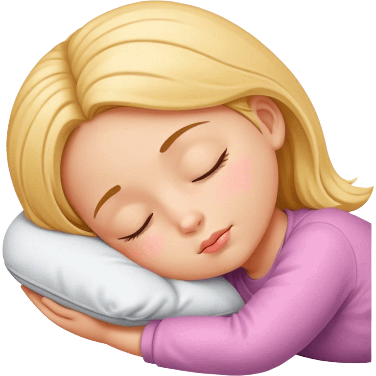 Sleeping little girl emoji