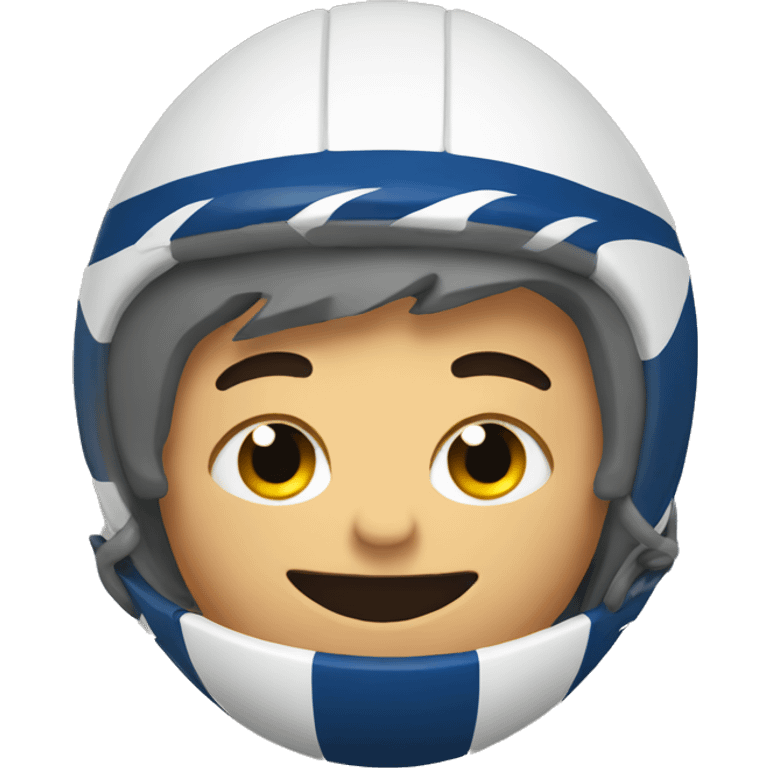 person with rugby ball emoji