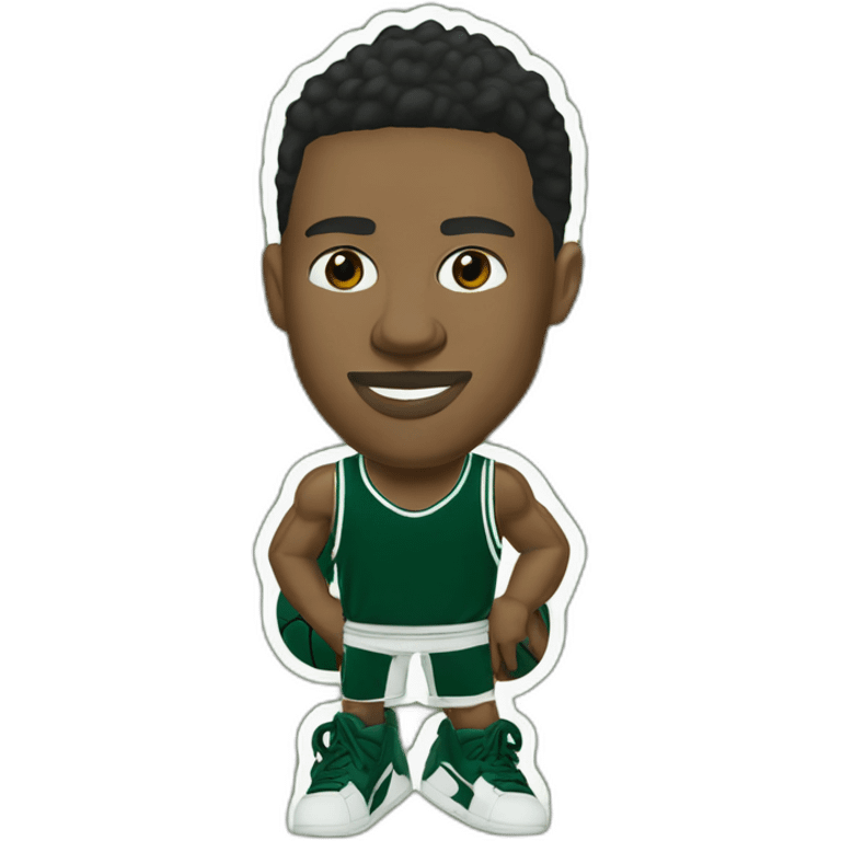 Antetokounbo in bucks emoji