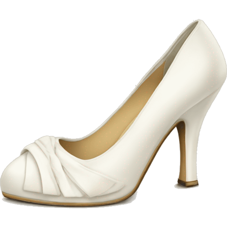 white vintage high heels emoji