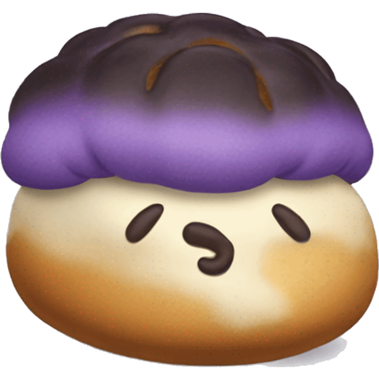 Ube dusted bun emoji