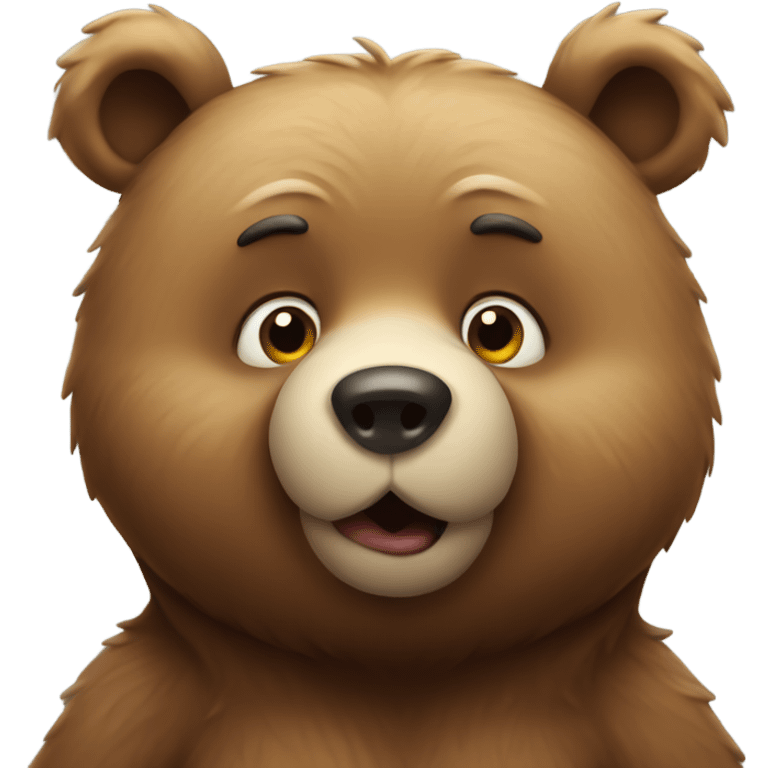 bear blowing kisses emoji