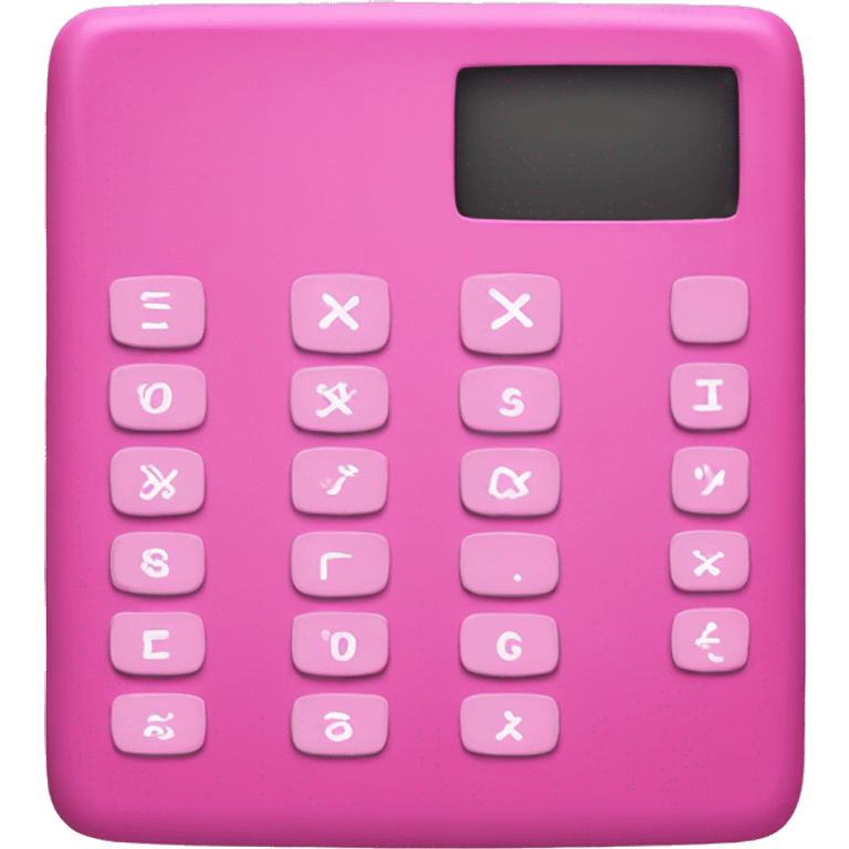 Pink calculator  emoji