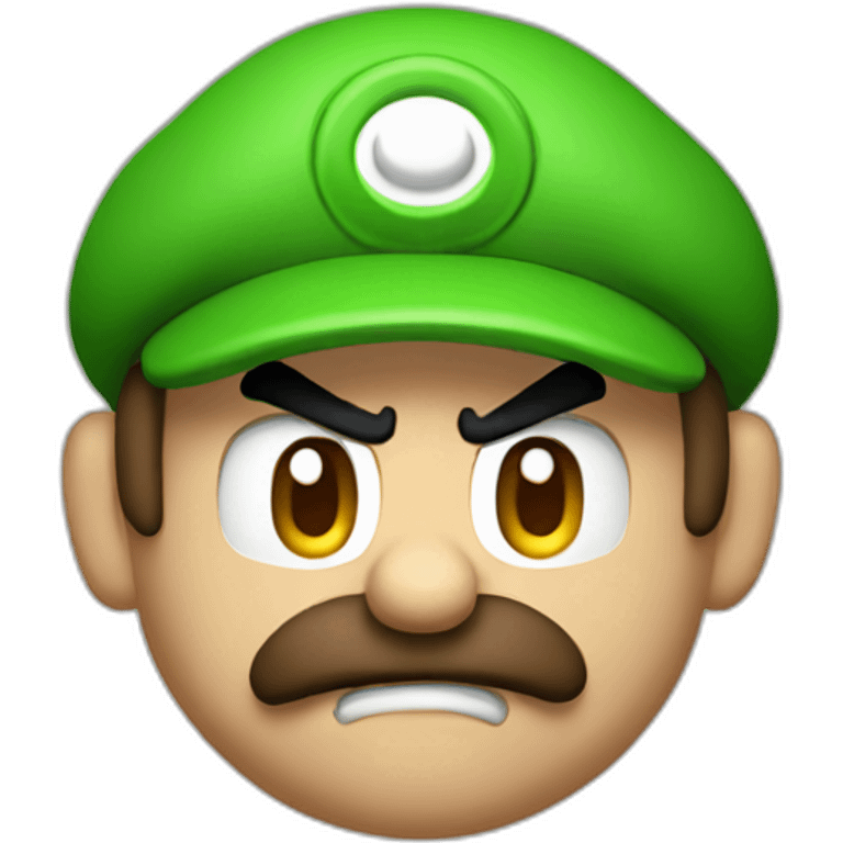 Angry luigi emoji