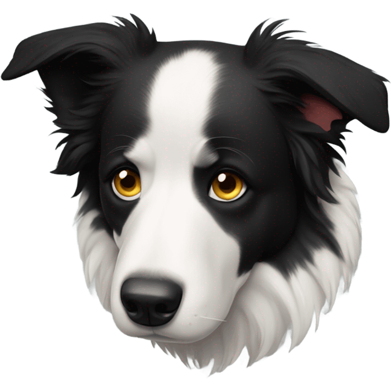 Border collie sad emoji