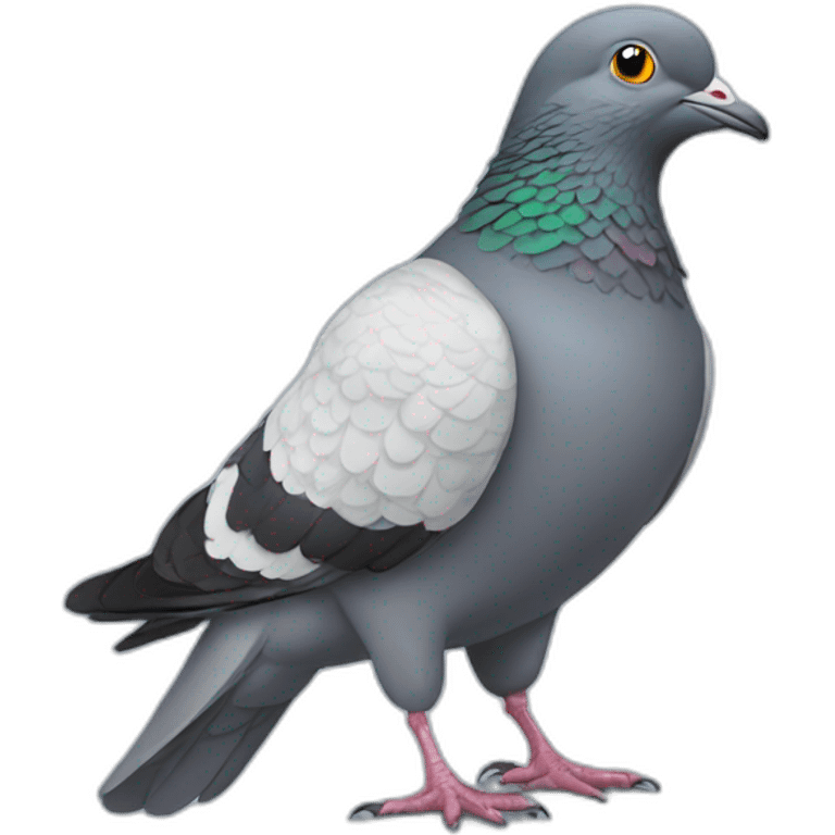 pigeon wearing a shirt emoji