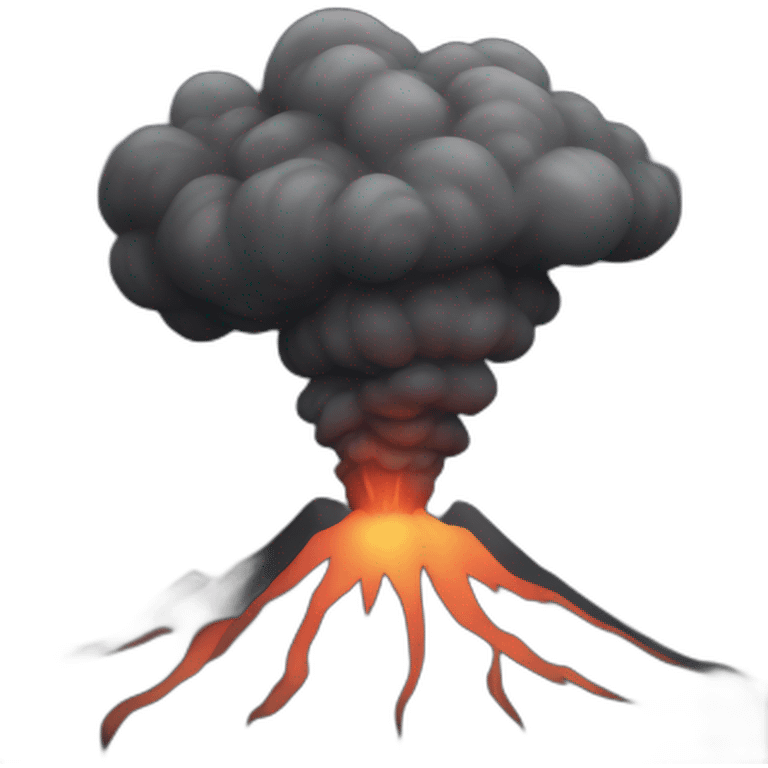 dark tornado volcano emoji