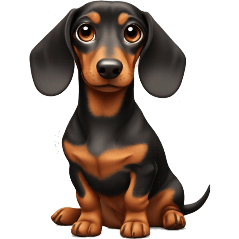 Dachshund sitting down  emoji