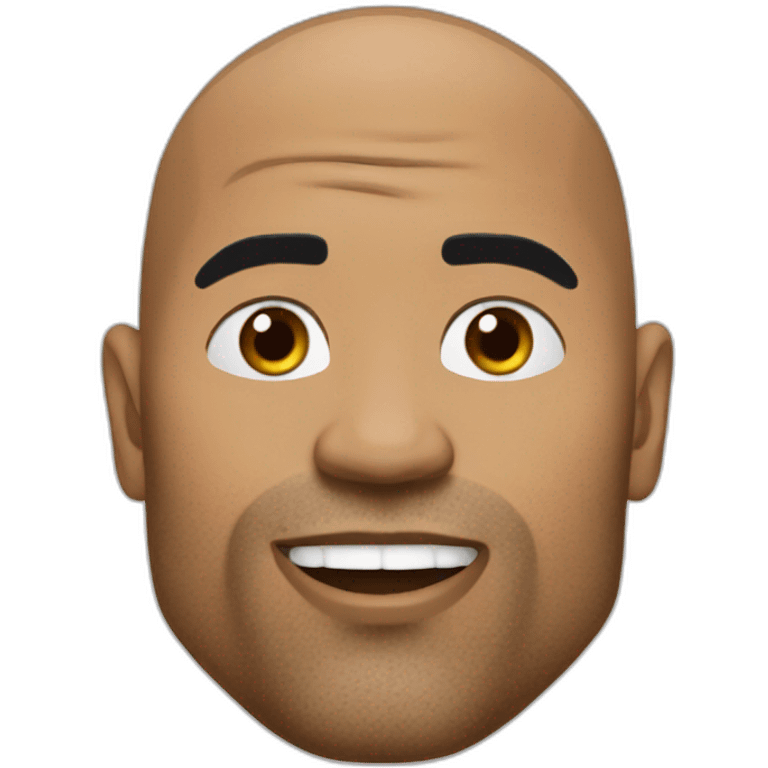 The rock eat à eg emoji