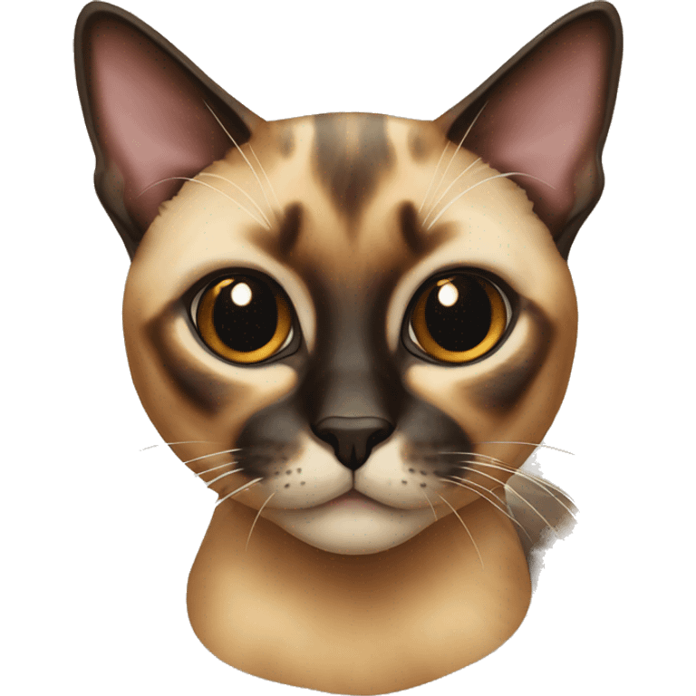 tortoiseshell siamese cat  emoji