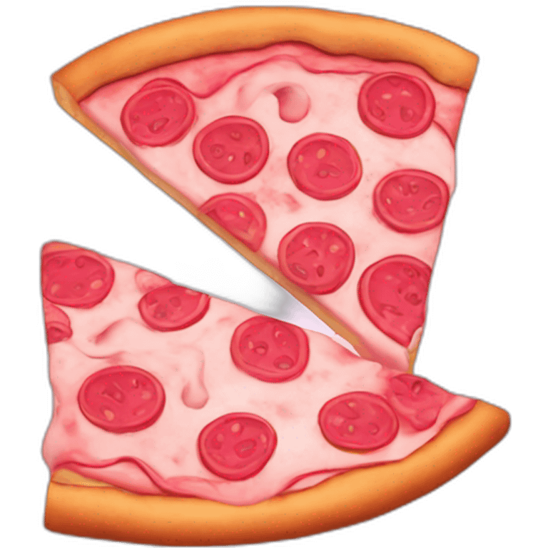 Pink pizza emoji