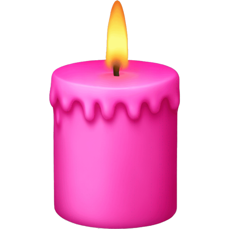 Pink candle  emoji