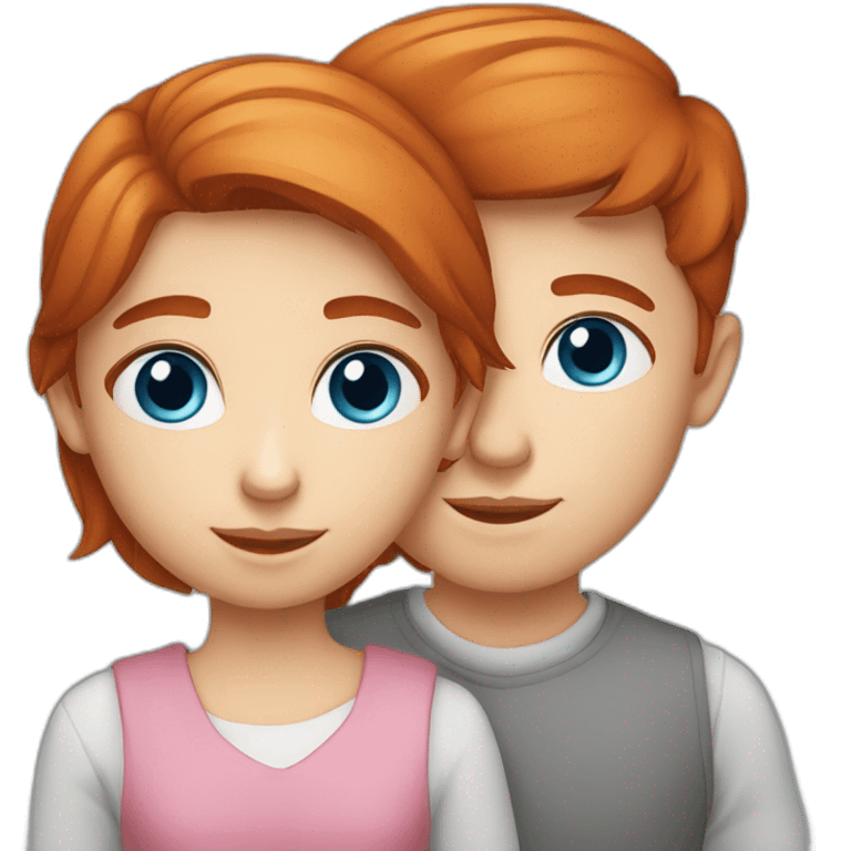 Redhead-blue-eyes-young-brother-and-sister emoji