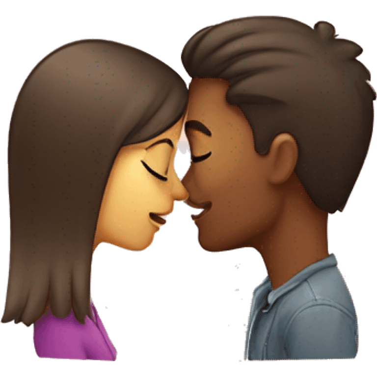 girlfriend and boyfriend kissing  emoji