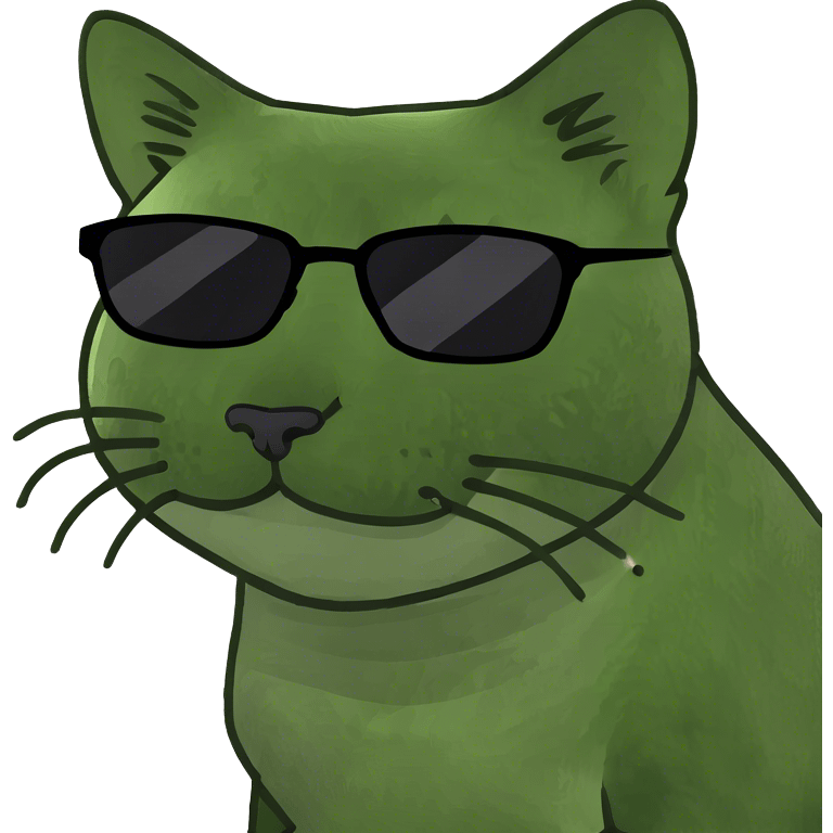 Cat with sunglasses emoji