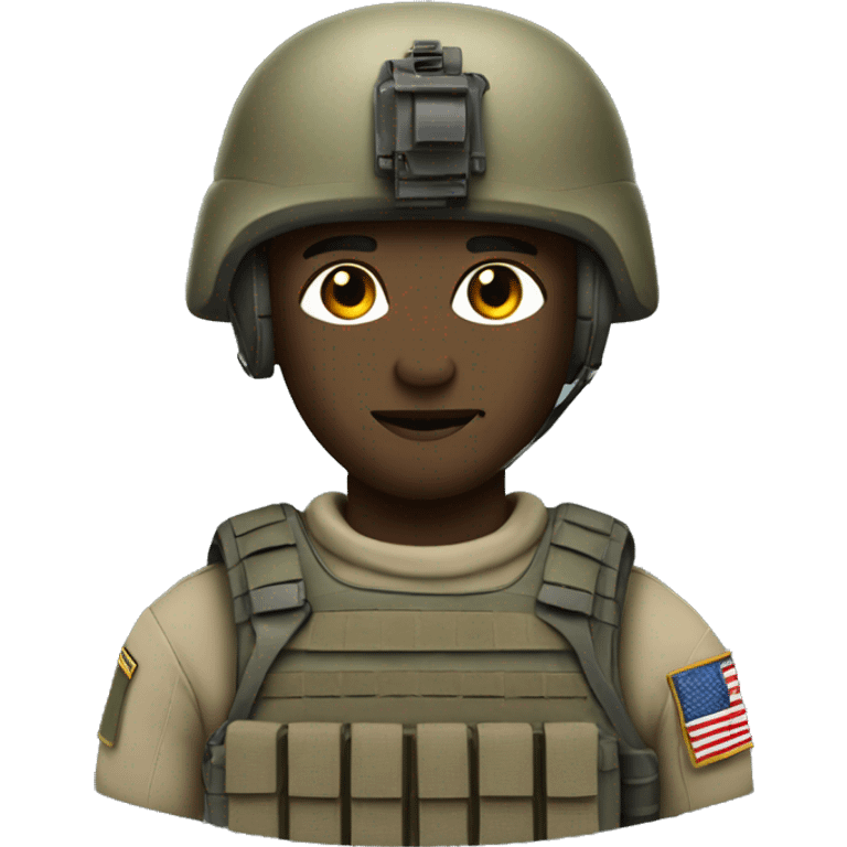 Special forces soldier emoji